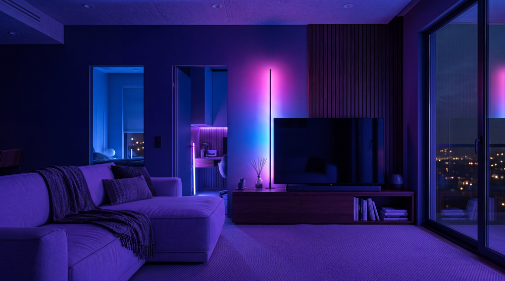 RGB LED lamps INTELLECT Light Square Series